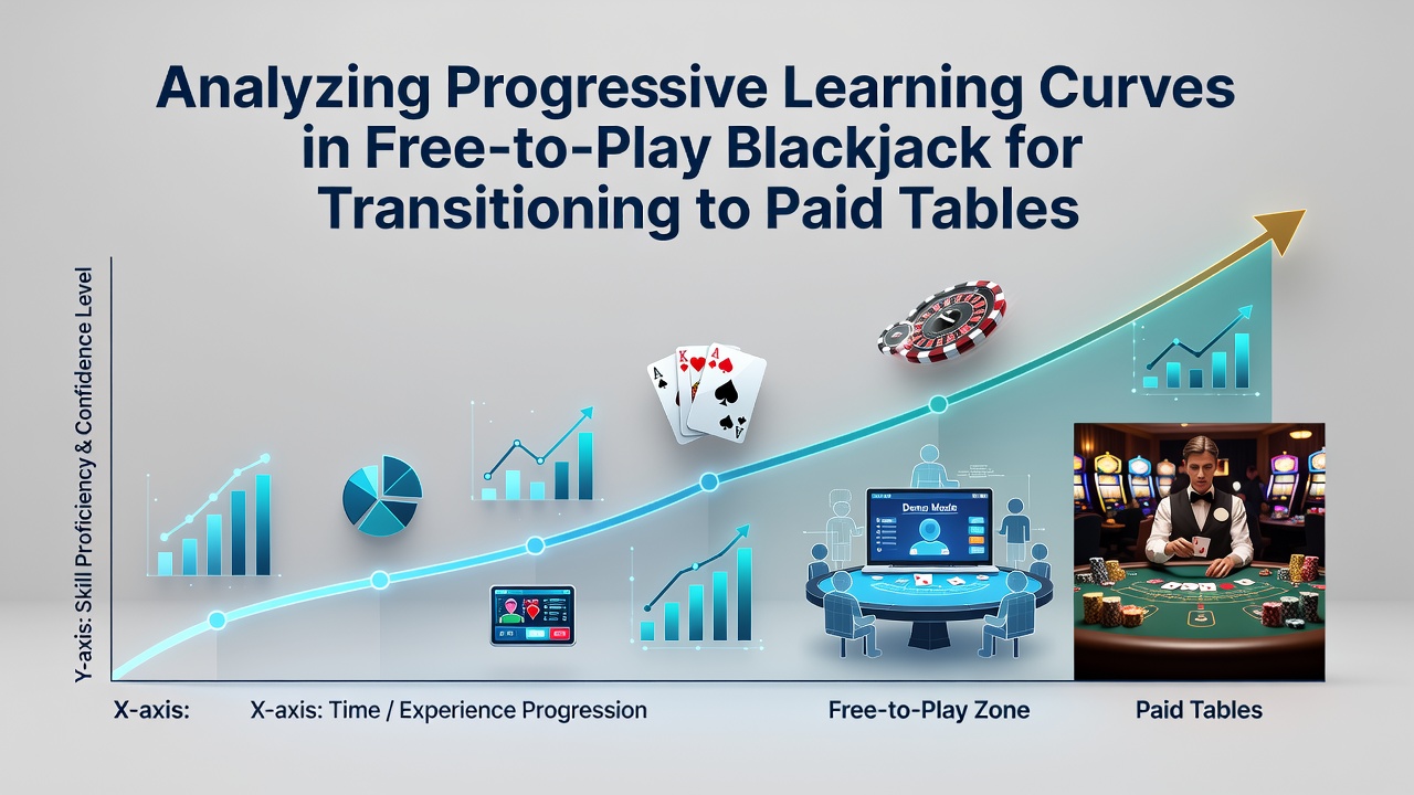 Graph showing improvement in blackjack decision accuracy over multiple free-play sessions