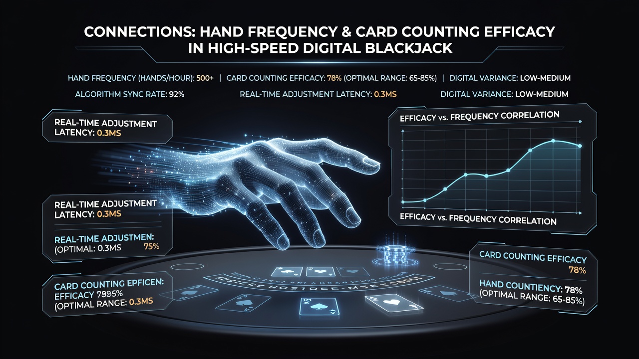 Analytics dashboard displaying hand frequency metrics alongside count deviation graphs