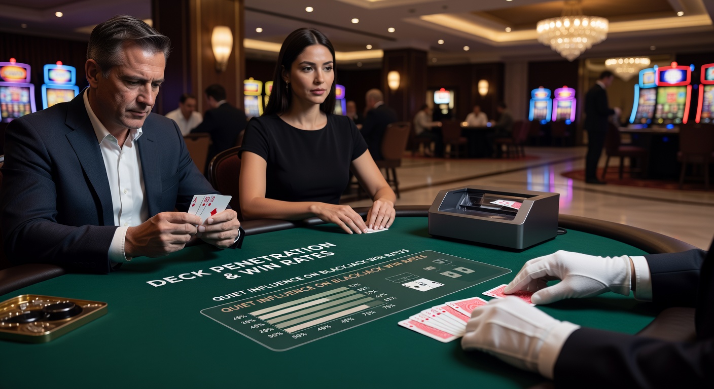 Close-up view of automated card shuffler operating during a blackjack game